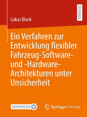 cover image of Ein Verfahren zur Entwicklung flexibler Fahrzeug-Software- und -Hardware-Architekturen unter Unsicherheit